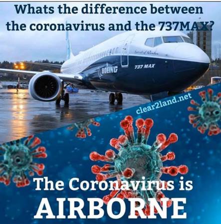 corona virus compared to 737max